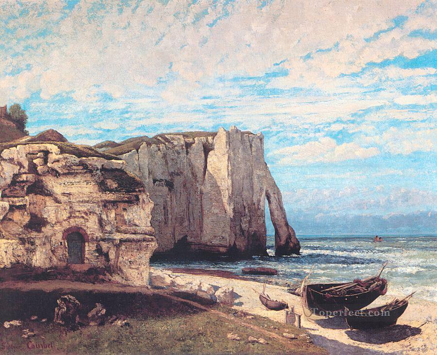 El acantilado de Etretat después de la tormenta El pintor realista Gustave Courbet Pintura al óleo